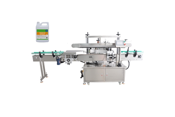 玻璃清潔劑單側(cè)面貼標機